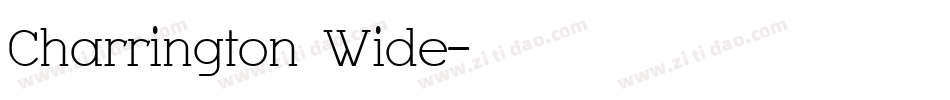 Charrington Wide字体转换